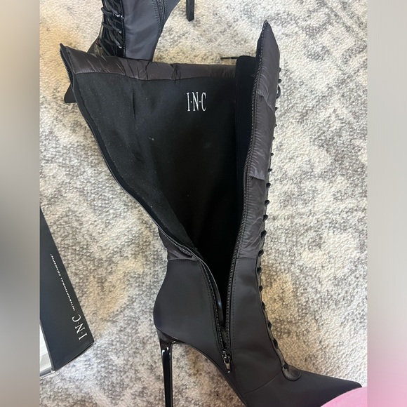 INC BLACK BOOTS 7.5 NBW - Picture 6 of 8